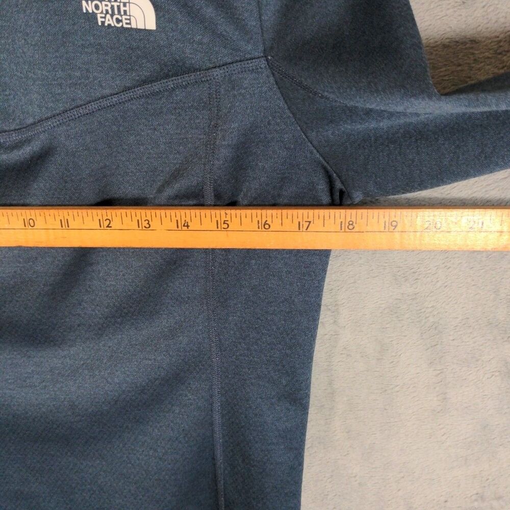 The North Face 1/4 Zip Pullover Sweater Womens M Navy Blue Mock Neck Lightweight - Picture 7 of 8
